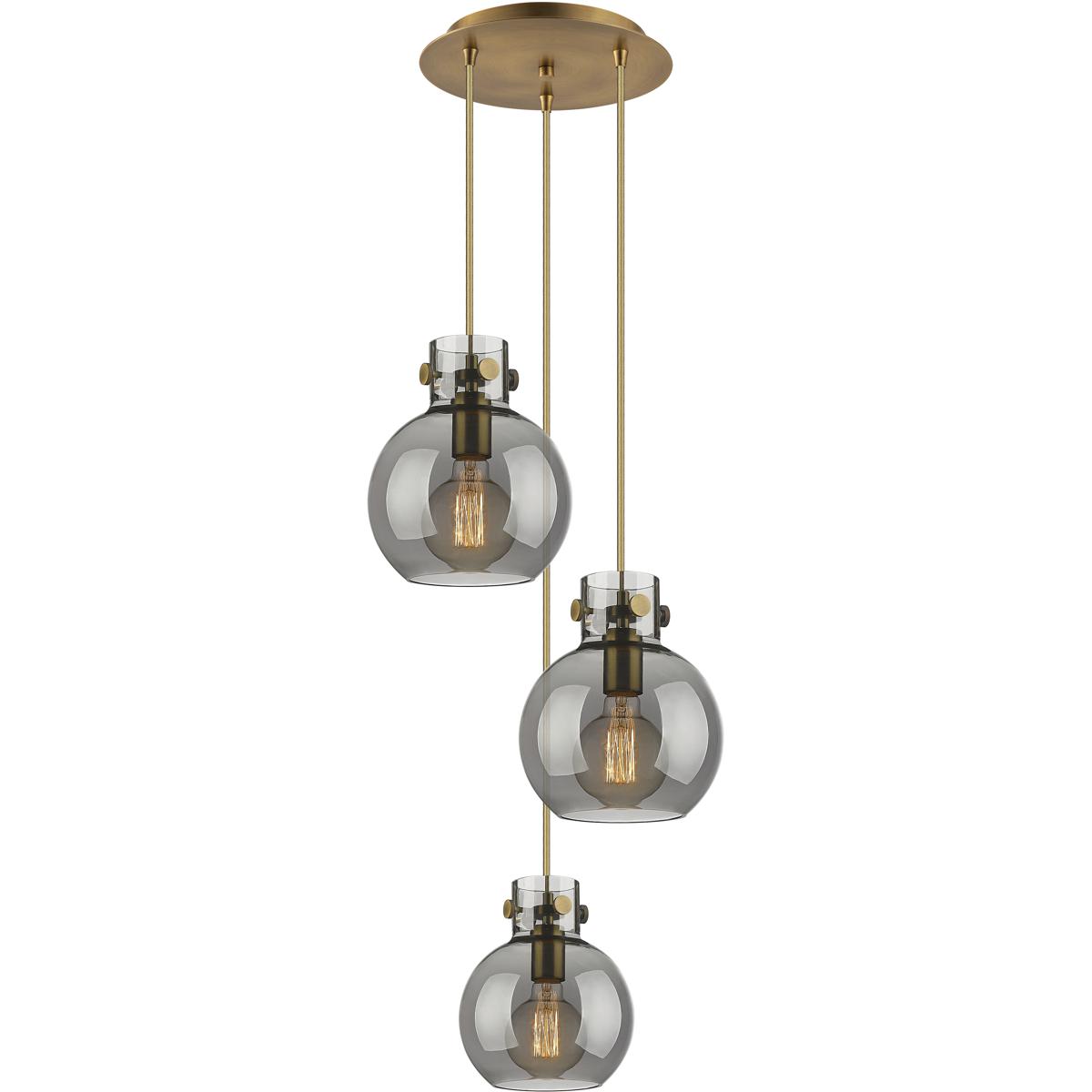 Innovations Lighting Bruno Marashlian Newton Sphere 15 Inch 3 Light Multi Light Pendant Newton Sphere - 113-410-1PS-BB-G410-8SM - Industrial
