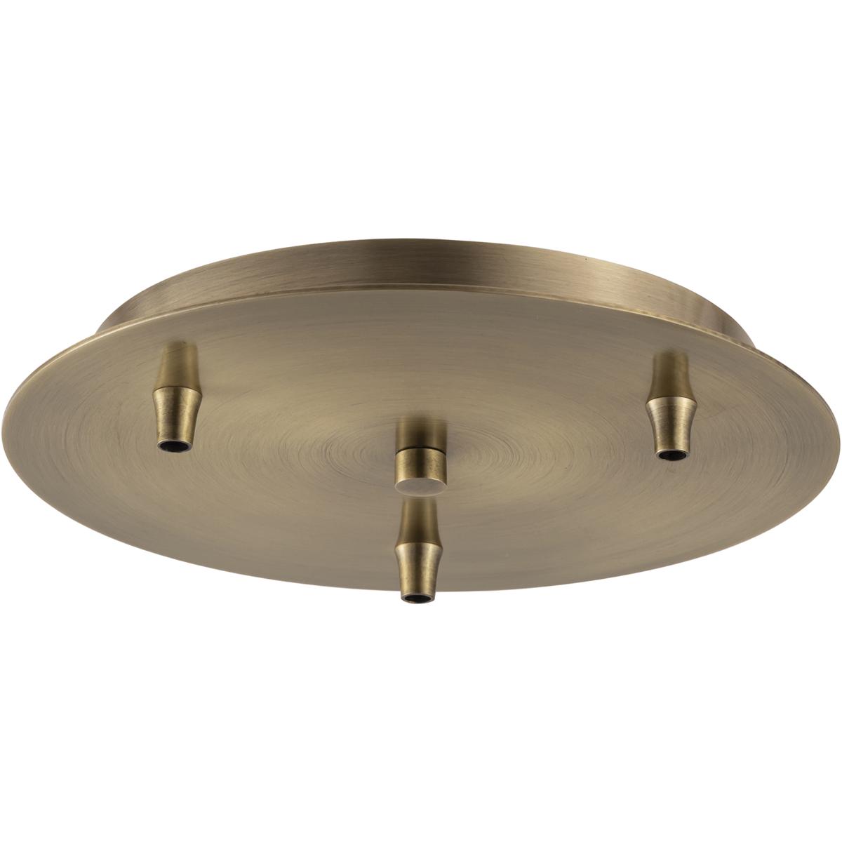 Innovations Lighting 113AB Custom Cord Antique Brass Multi Port Canopy Round