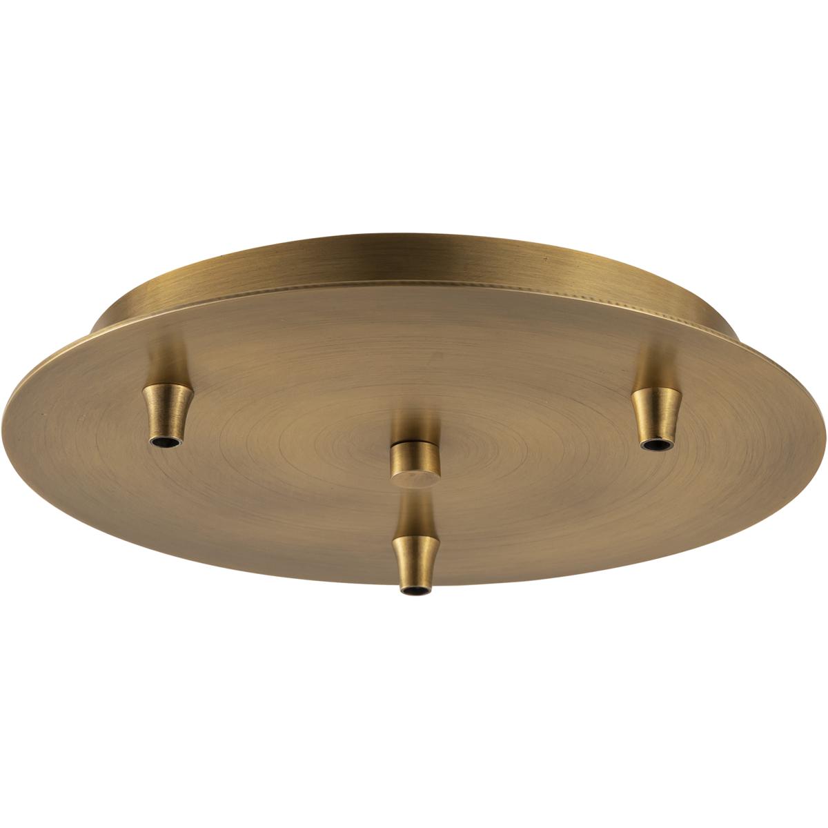 Innovations Lighting 113-BB Custom Cord Brushed Brass Multi Port Canopy, Round