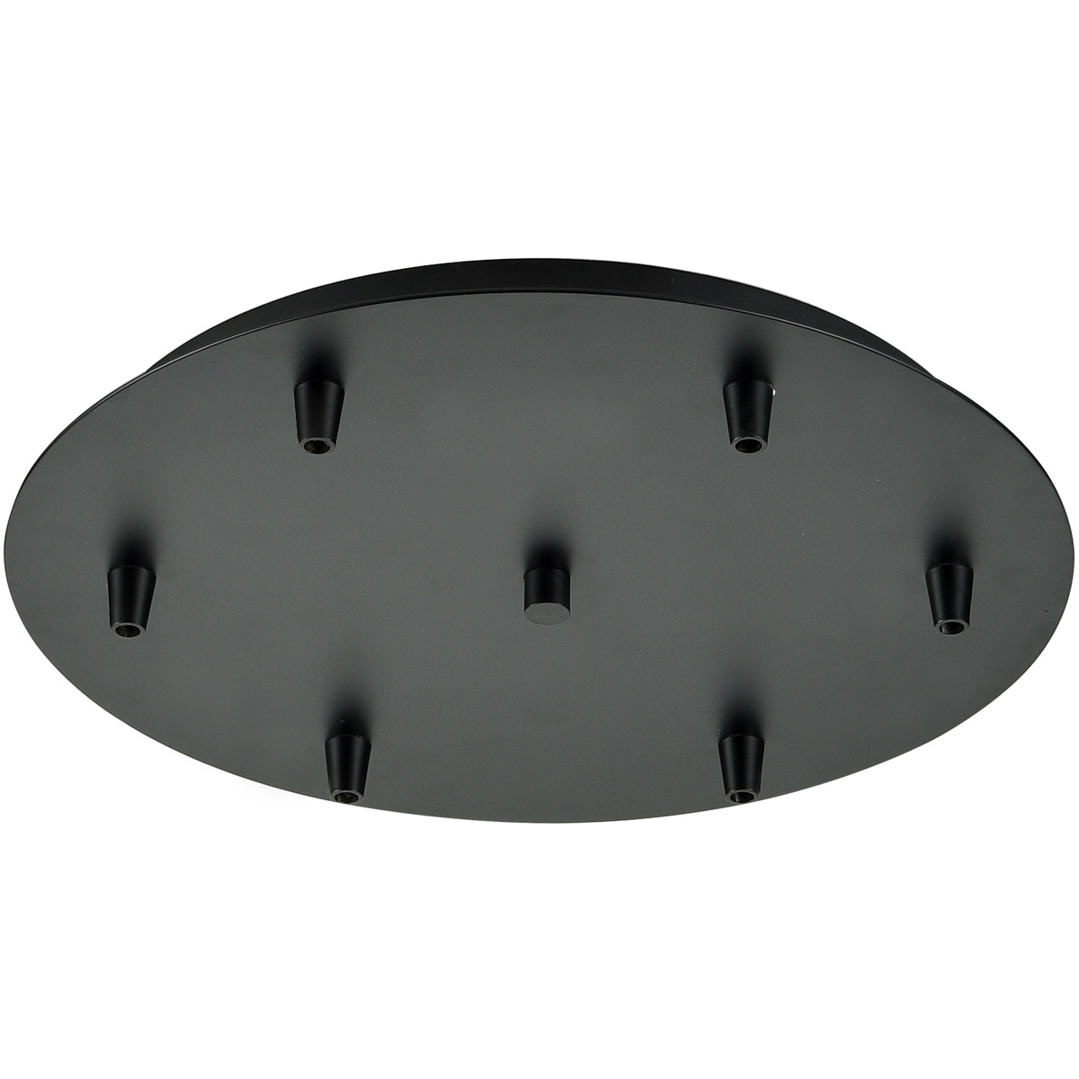 Innovations Lighting 116BK Custom Cord Matte Black Multi Port Canopy Round