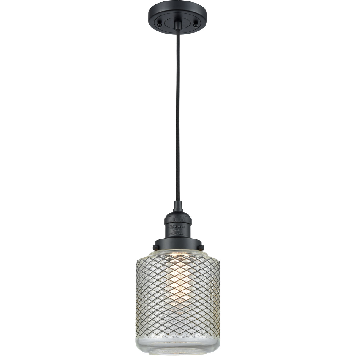 Innovations Lighting 201C-OB-G262 Franklin Restoration Stanton 1 Light 6 inch Oil Rubbed Bronze Mini Pendant Ceiling Light, Franklin Restoration