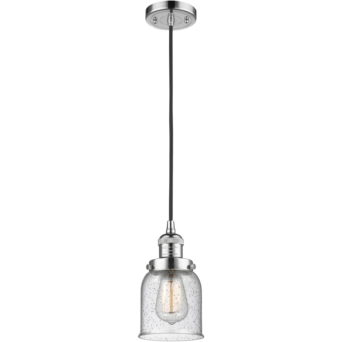 Innovations Lighting 201C-PC-G54 Franklin Restoration Bell 1 Light 5 inch Polished Chrome Mini Pendant Ceiling Light in Incandescent, Seedy, Franklin