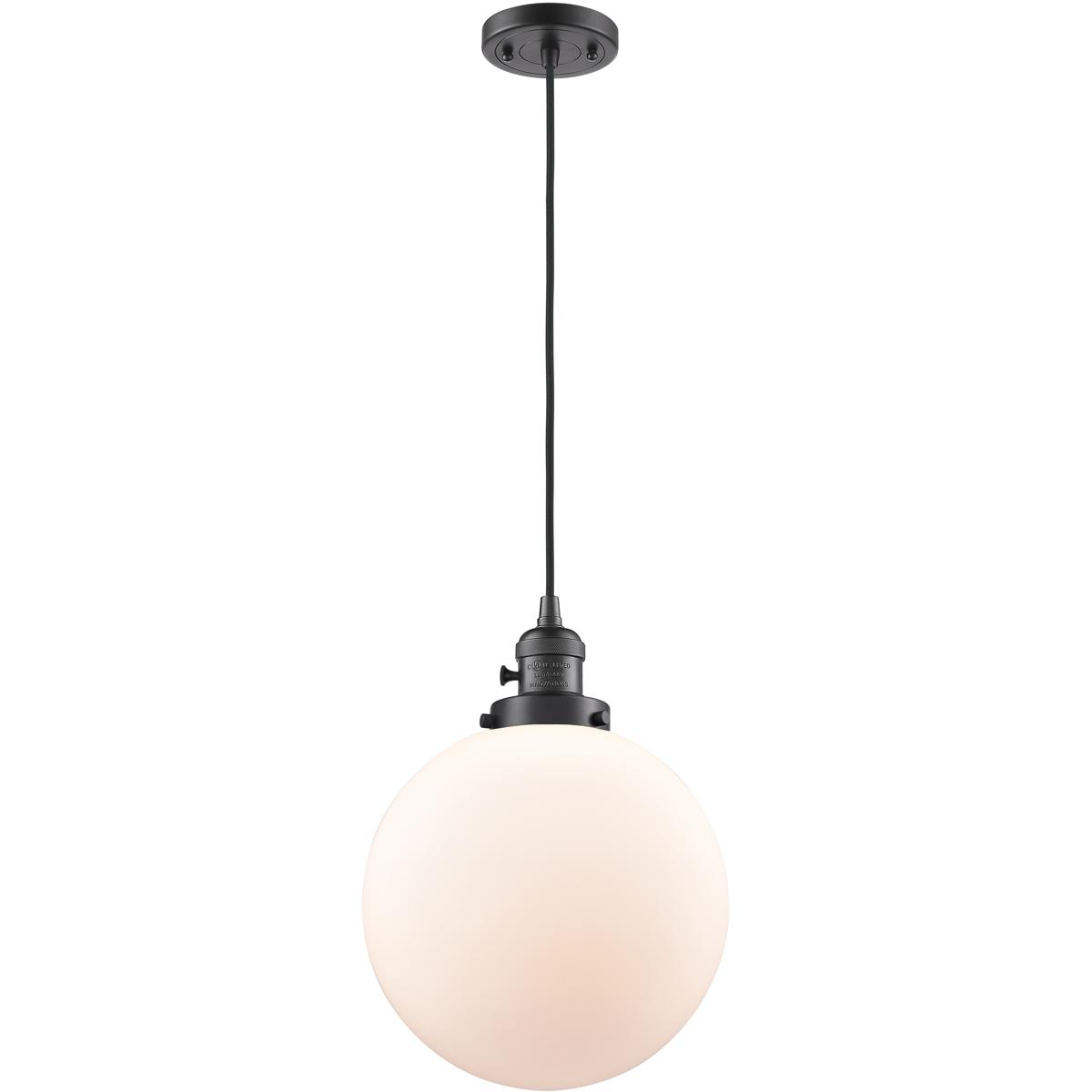 Innovations Lighting 201CSW-OB-G201-10 Franklin Restoration Beacon 1 Light 10 inch Oil Rubbed Bronze Mini Pendant Ceiling Light in Incandescent, Matte