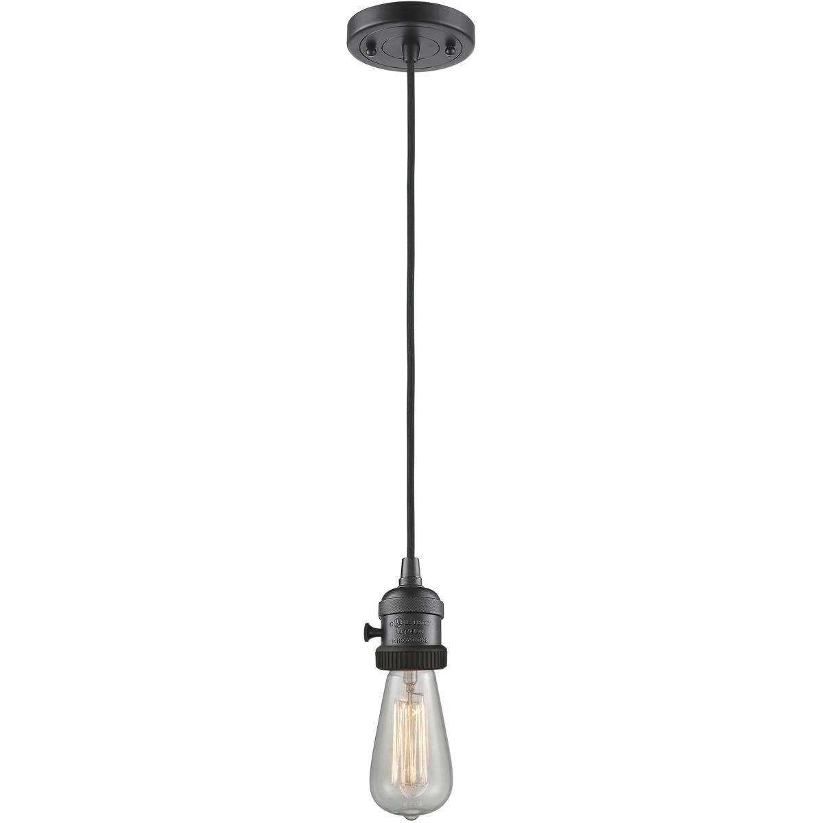 Innovations Lighting 201CSW-OB-LED Franklin Restoration Bare Bulb LED 2 inch Oil Rubbed Bronze Mini Pendant Ceiling Light