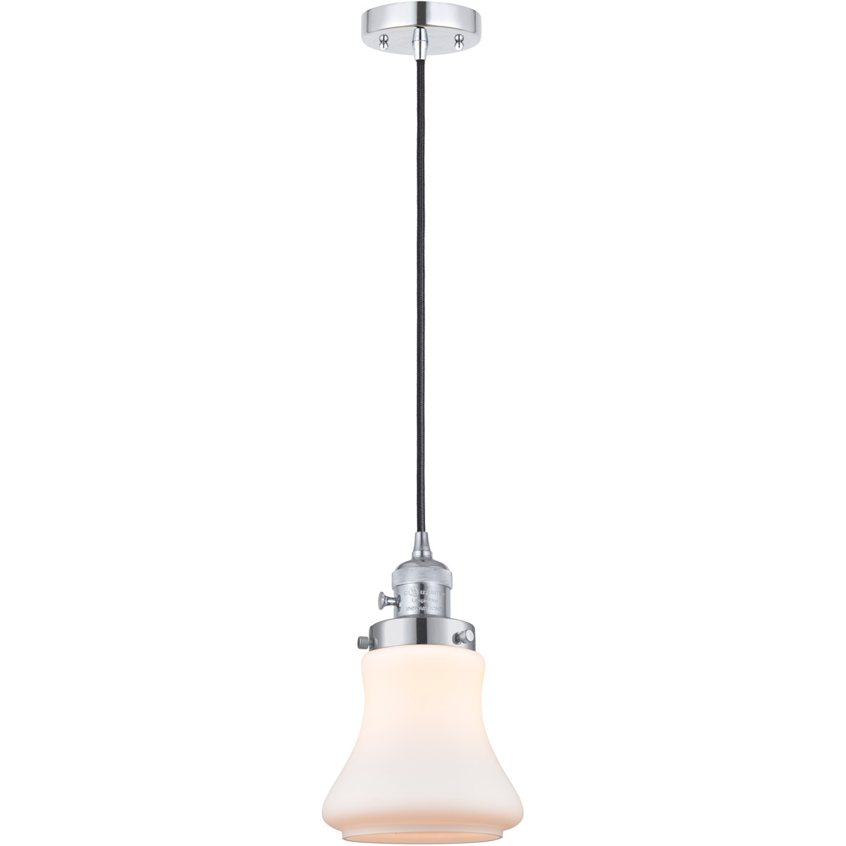 Innovations Lighting 201CSW-PC-G191 Franklin Restoration Bellmont 1 Light 6 inch Polished Chrome Mini Pendant Ceiling Light
