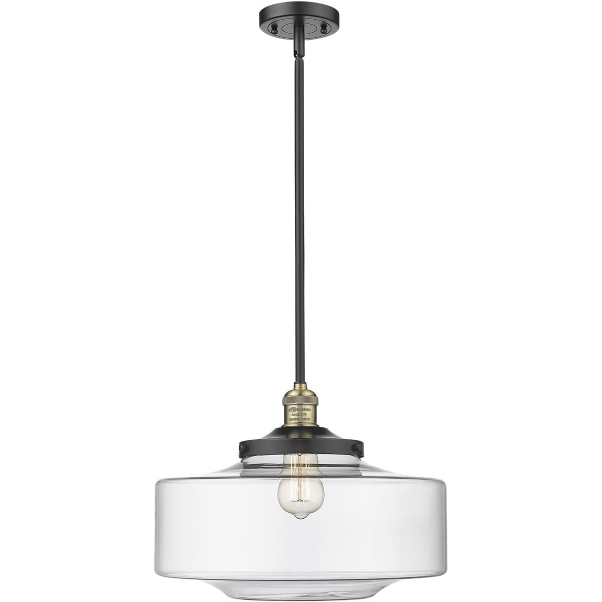 Innovations Lighting 201S-BAB-G692-16 Franklin Restoration Bridgeton 1 Light 11.75 inch Black Antique Brass Mini Pendant Ceiling Light in Incandescent