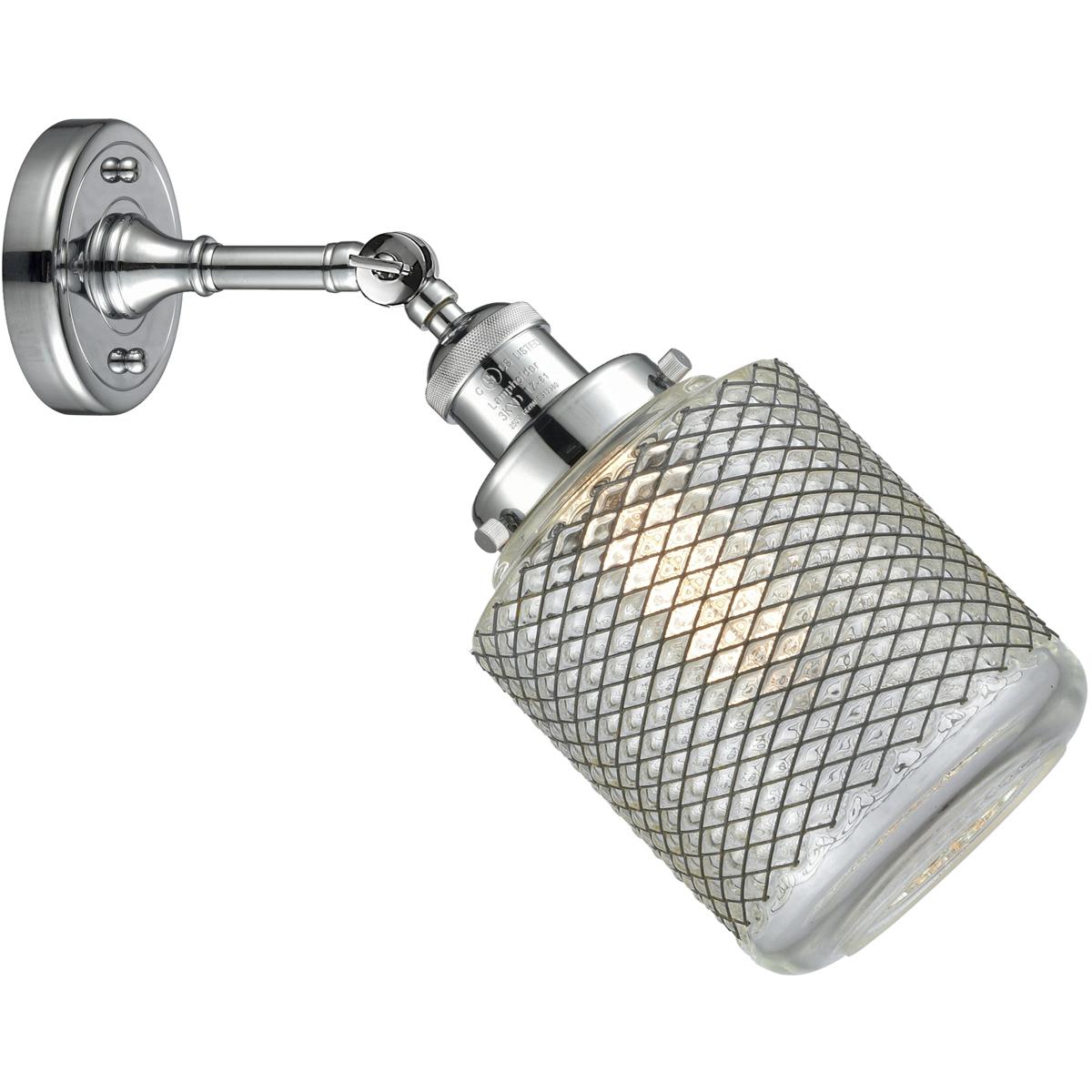 Innovations Lighting 203-PC-G262 Franklin Restoration Stanton 1 Light 6 inch Polished Chrome Sconce Wall Light, Franklin Restoration