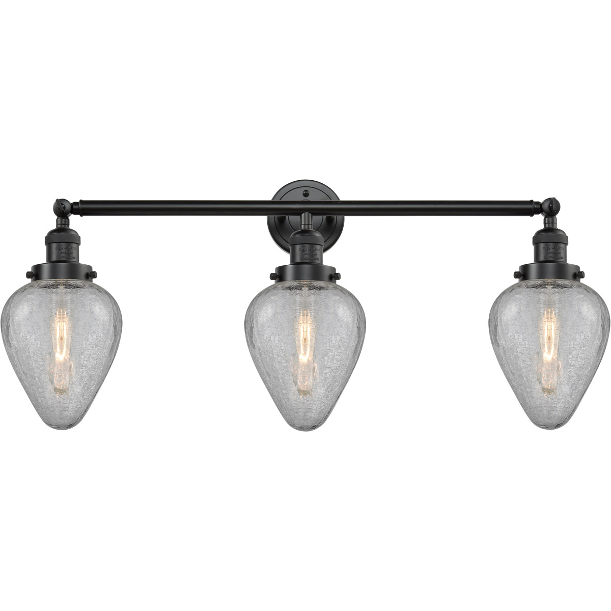 Innovations Lighting 205-OB-G165-LED Franklin Restoration Geneseo LED 32 inch Oil Rubbed Bronze Bath Vanity Light Wall Light, Franklin Restoration