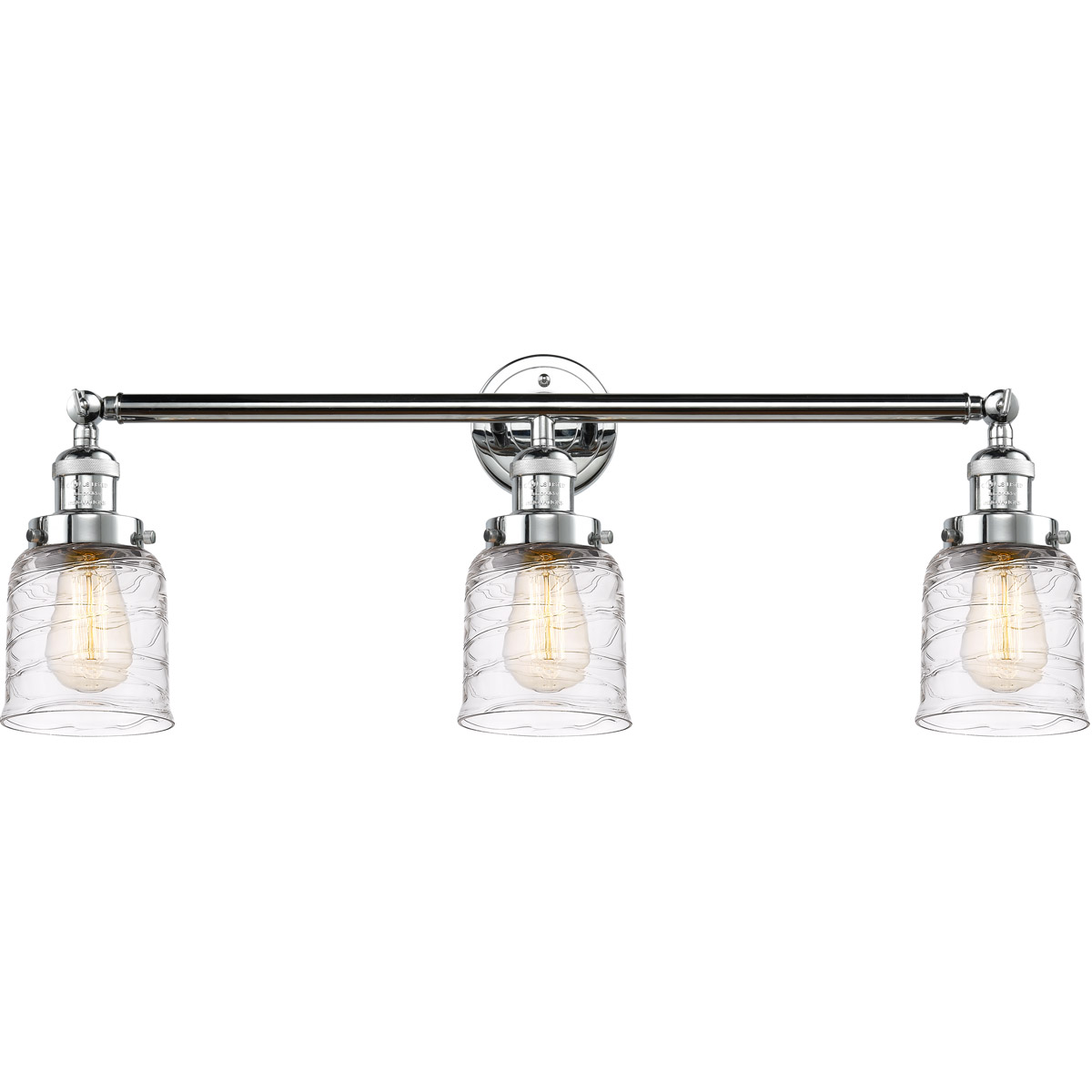 Innovations Lighting Bruno Marashlian Small Bell 30 Inch 3 Light Bath Vanity Light Small Bell - 205-PC-G513 - Restoration-Vintage