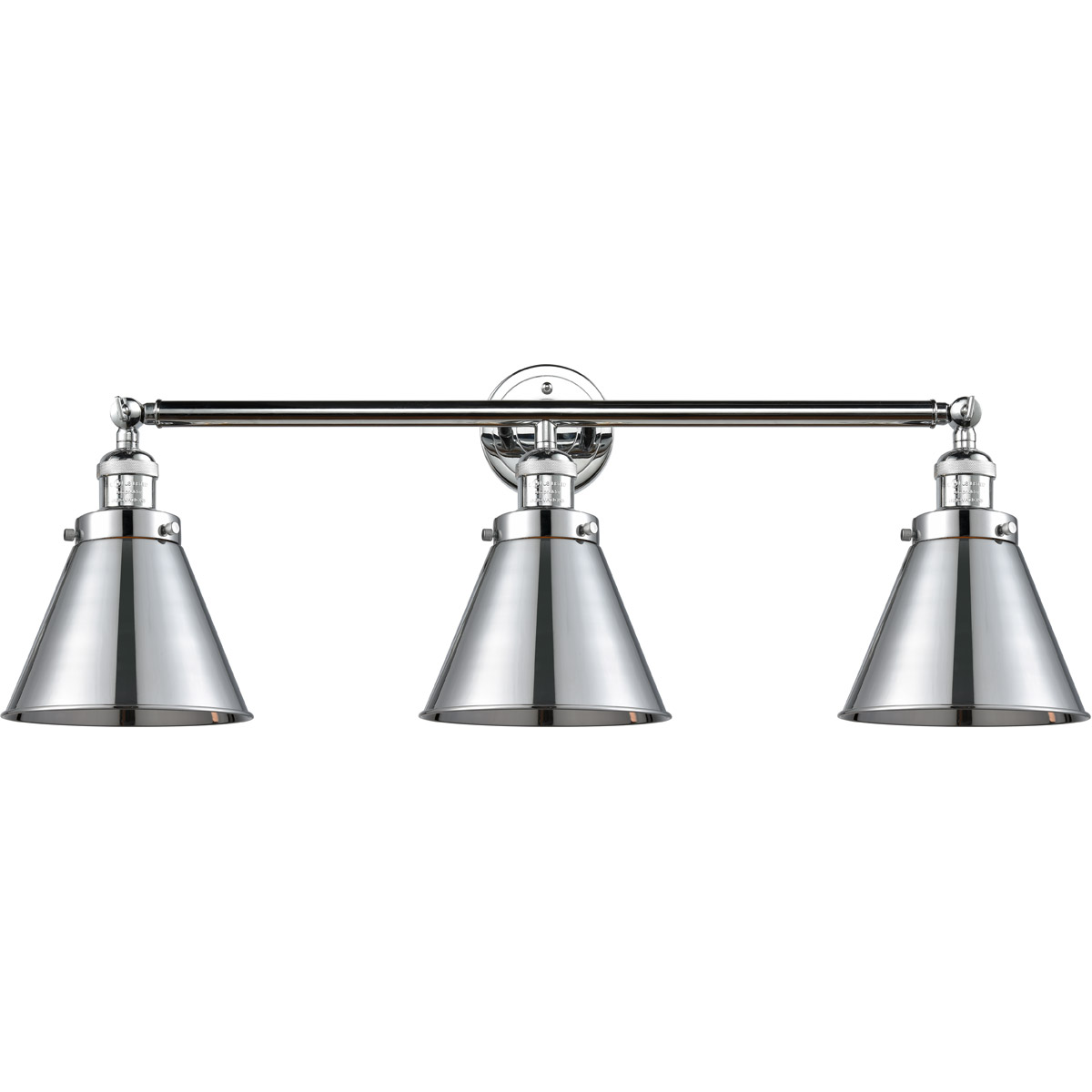 Innovations Lighting 205-PC-M13-PC-LED Franklin Restoration Appalachian LED 32 inch Polished Chrome Bath Vanity Light Wall Light, Franklin Restoration
