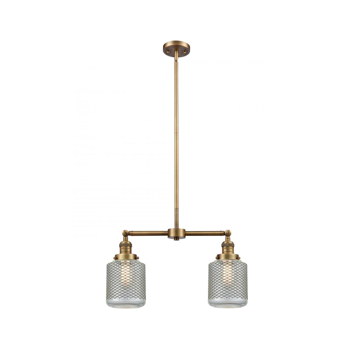 Innovations Lighting 209-BB-G262-LED Franklin Restoration Stanton LED 23 inch Brushed Brass Chandelier Ceiling Light, Franklin Restoration
