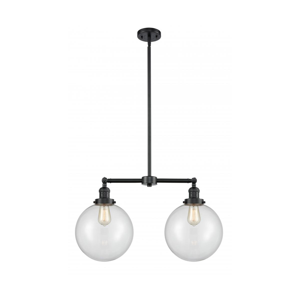 Innovations Lighting 209-OB-G202-10 Franklin Restoration X-Large Beacon 2 Light 25 inch Oil Rubbed Bronze Island Light Ceiling Light in Clear Glass, F