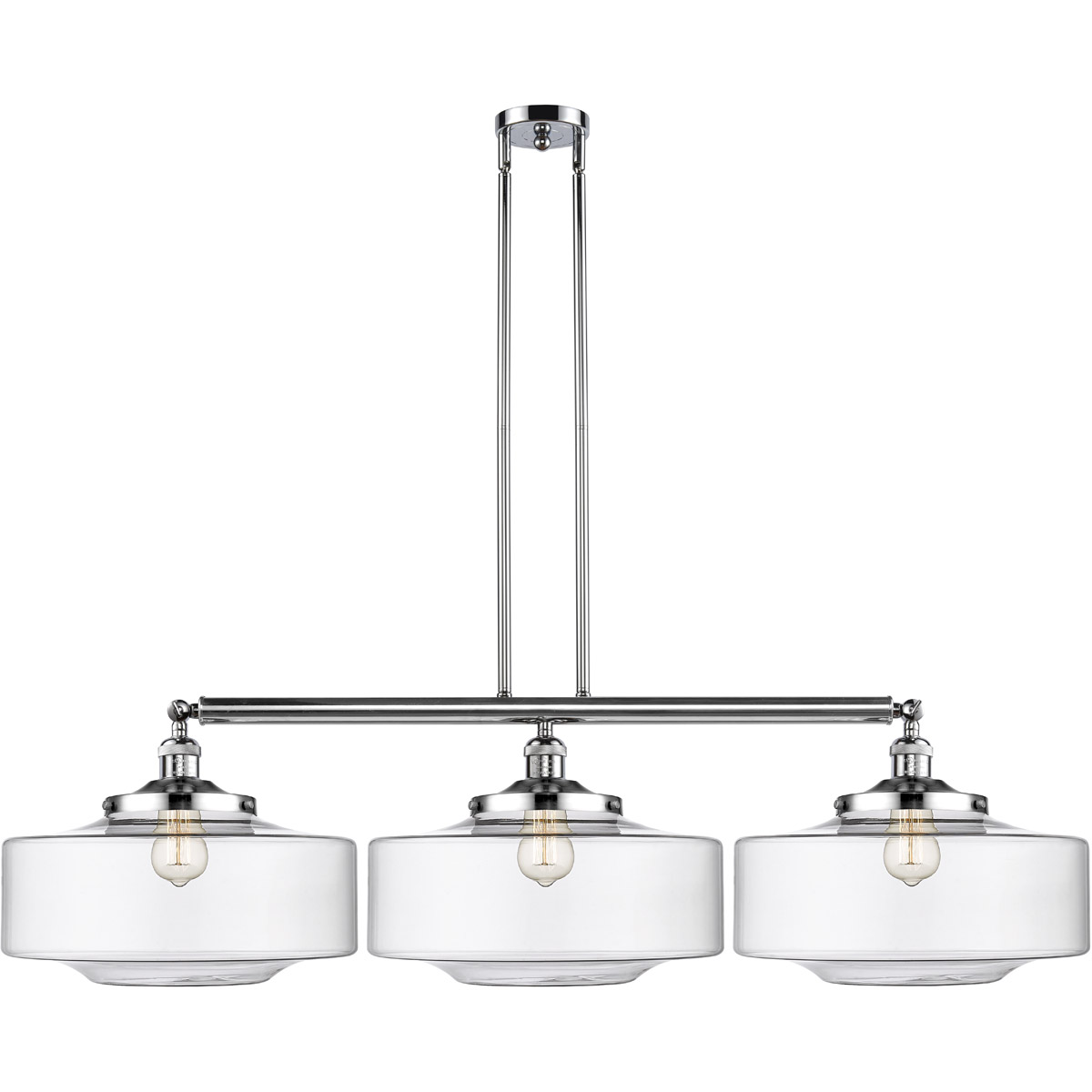 Innovations Lighting 213-AC-G692-16 Franklin Restoration Bridgeton 3 Light 50 inch Antique Copper Island Light Ceiling Light