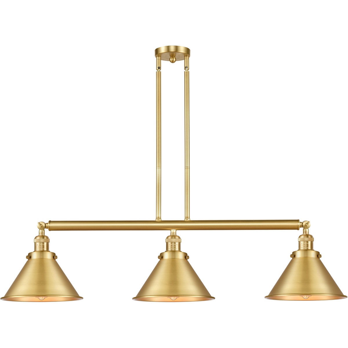 Briarcliff Island Light, Satin Gold, 43 in.