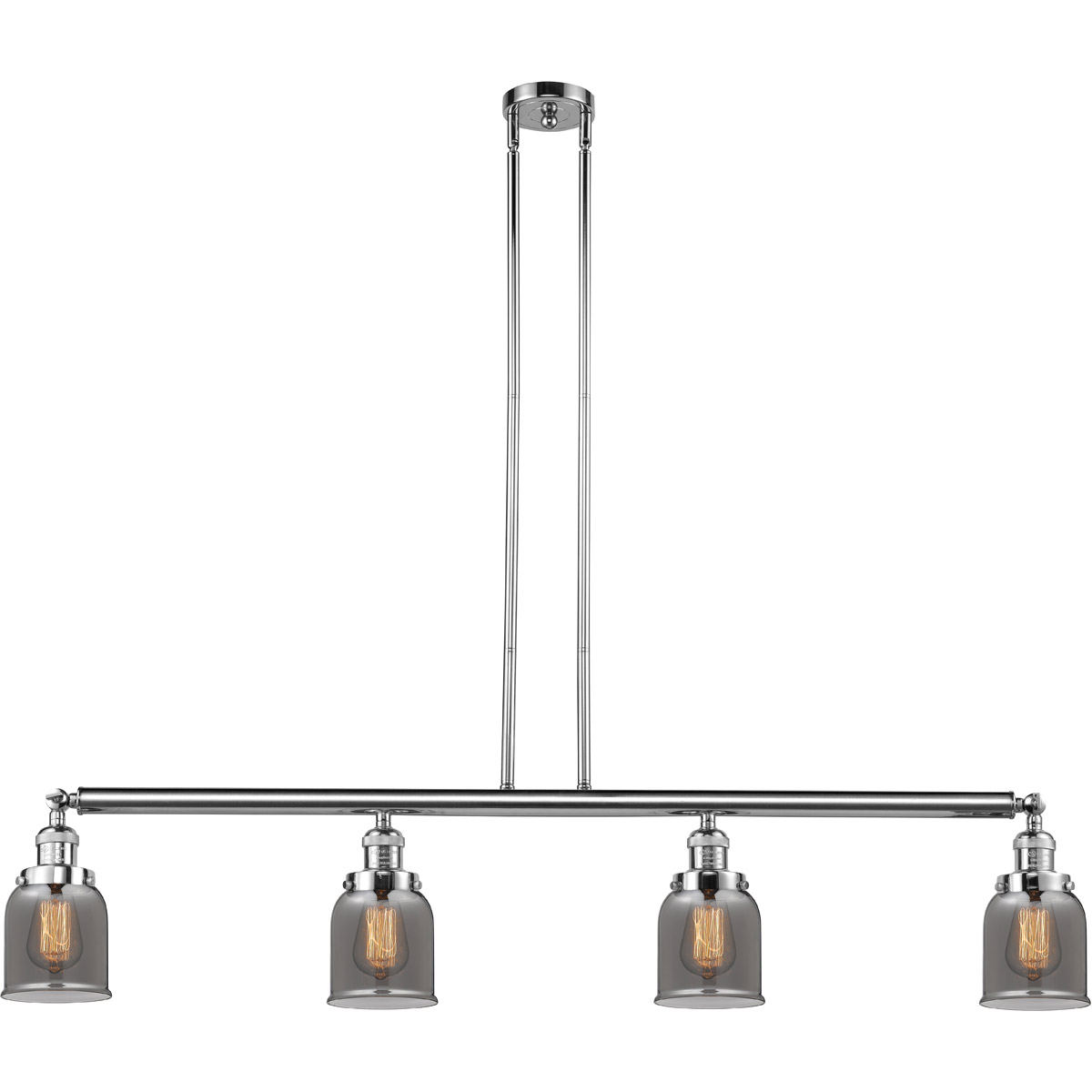 Innovations Lighting 214-PC-G53-LED Franklin Restoration Small Bell LED 49.63 inch Polished Chrome I
