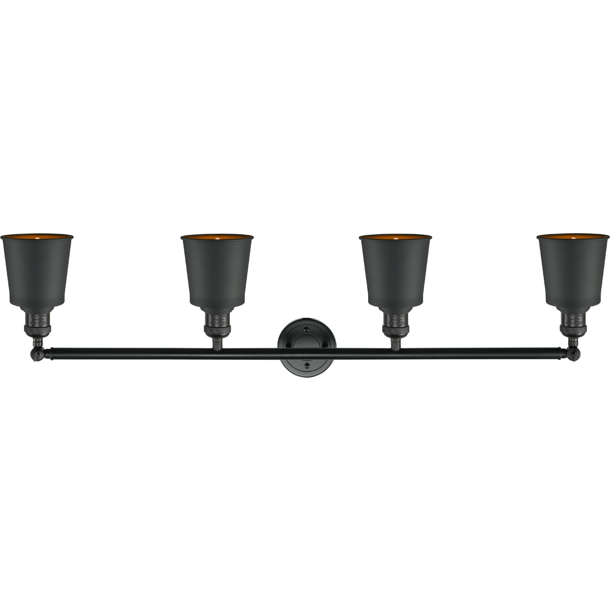 Innovations Lighting 215-BK-M9-BK-LED Franklin Restoration Addison LED 42 inch Matte Black Bath Vanity Light Wall Light, Franklin Restoration