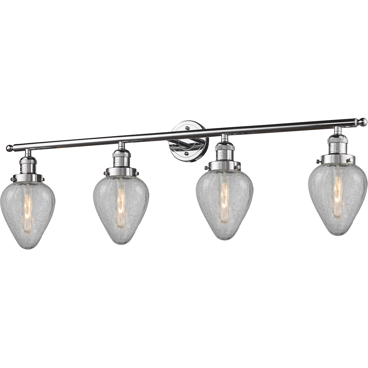 Innovations Lighting 215-PC-G165-LED Franklin Restoration Geneseo LED 43 inch Polished Chrome Bath Vanity Light Wall Light, Franklin Restoration