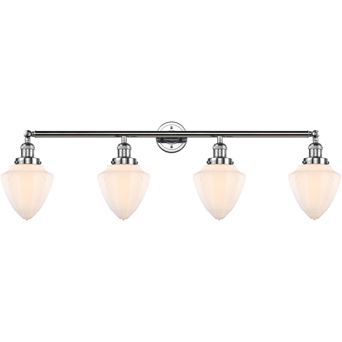 Innovations Lighting 215-PC-G661-7 Franklin Restoration Bullet 4 Light 46 inch Polished Chrome Bath Vanity Light Wall Light