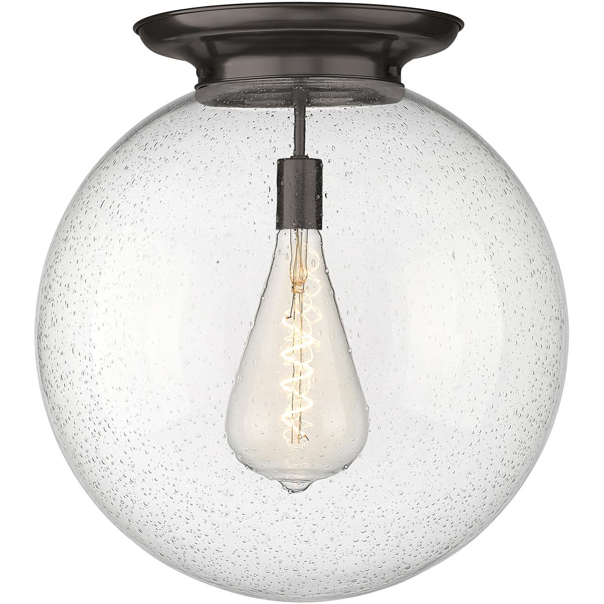 Innovations Lighting 221-1F-OB-G204-18 Beacon 1 Light 17.75 inch Oil Rubbed Bronze Flush Mount Ceiling Light