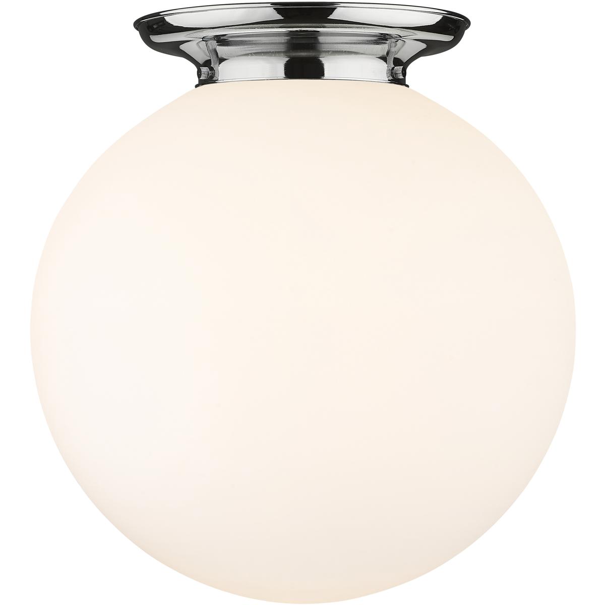 Innovations Lighting 221-1F-PC-G201-18 Beacon 1 Light 17.75 inch Polished Chrome Flush Mount Ceiling Light