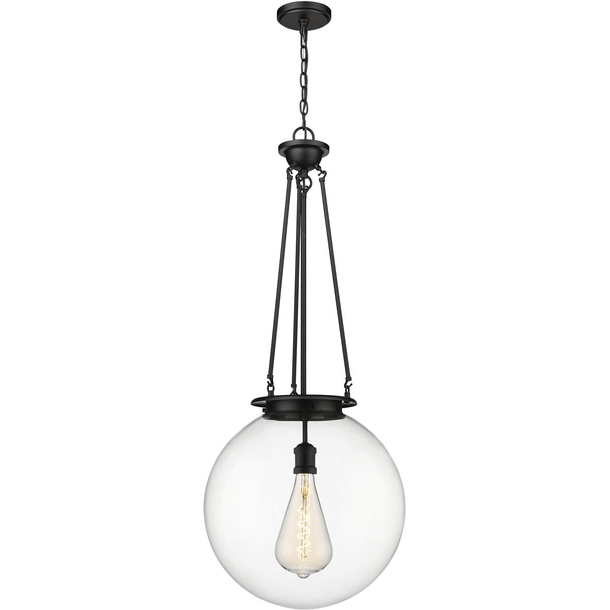 Innovations Lighting 221-1P-BK-G202-18 Beacon 1 Light 17.75 inch Matte Black Pendant Ceiling Light