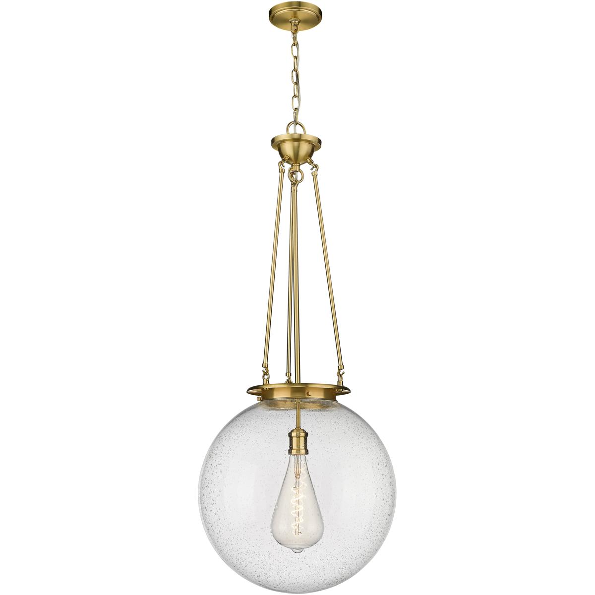 Innovations Lighting 221-1P-SG-G204-18 Beacon 1 Light 17.75 inch Satin Gold Pendant Ceiling Light