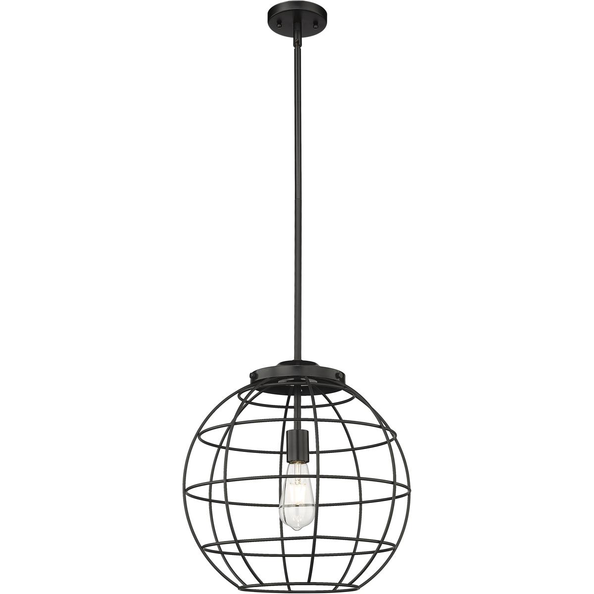Innovations Lighting Bruno Marashlian Lake Placid 16 Inch Large Pendant Lake Placid - 221-1S-BK-CE-16-BK - Industrial