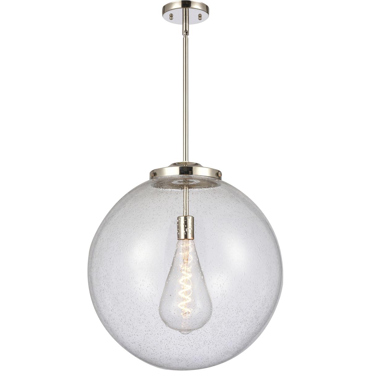 Innovations Lighting 221-1S-PN-G204-18 Franklin Restoration Beacon 1 Light 18 inch Polished Nickel Pendant Ceiling Light in Incandescent, Seedy