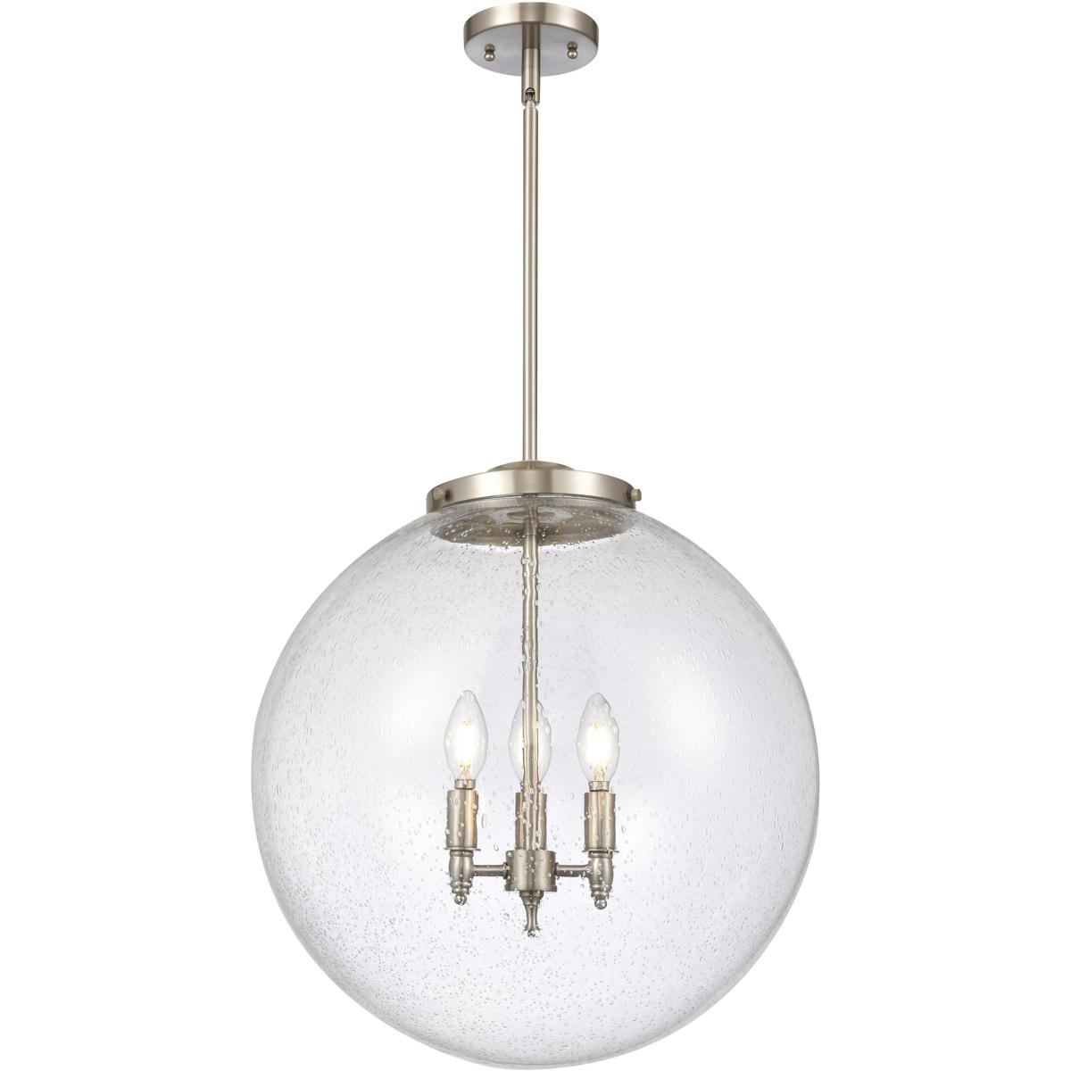 Innovations Lighting 221-3S-SN-G204-18 Franklin Restoration Beacon 3 Light 18 inch Brushed Satin Nickel Statement Pendant Ceiling Light in Incandescen