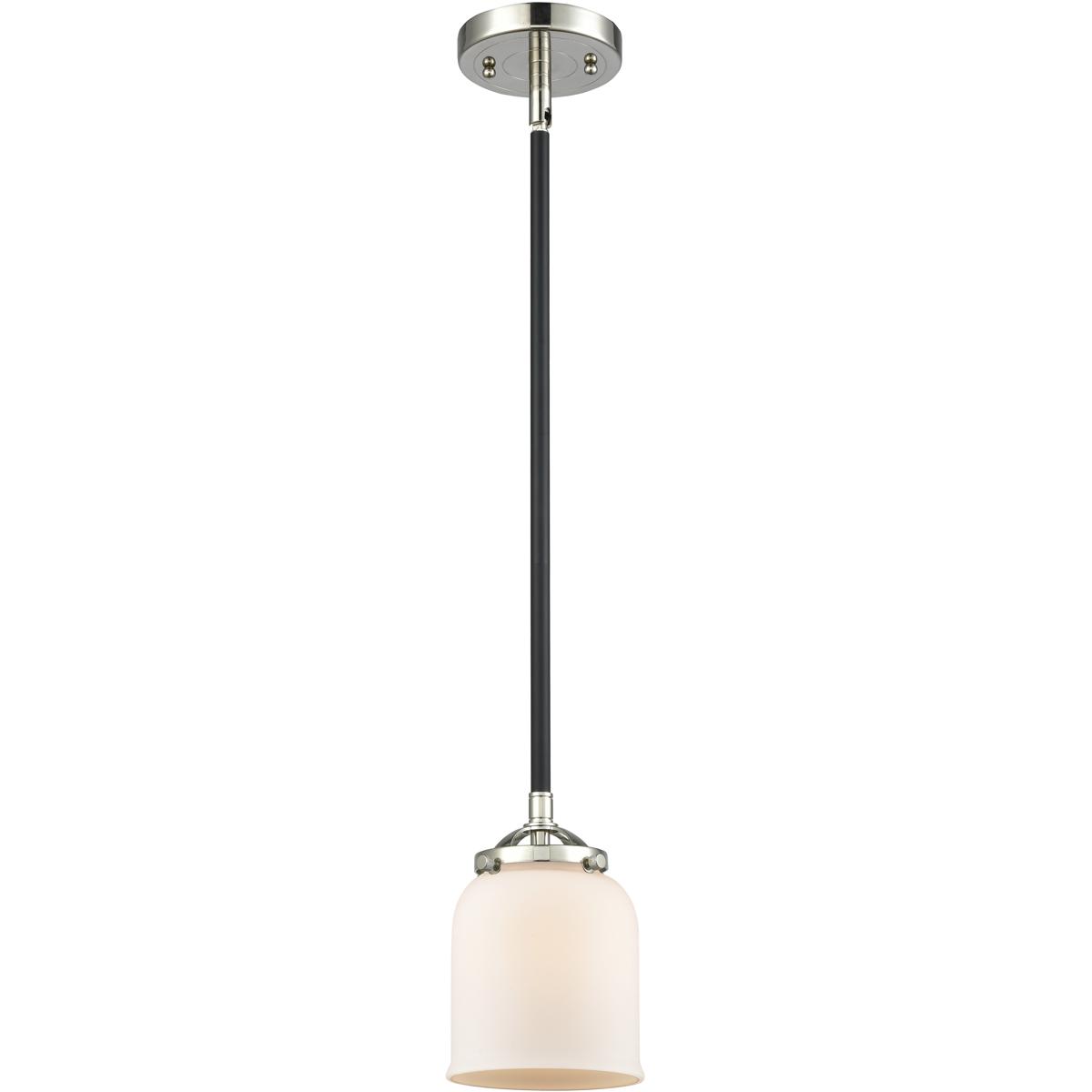 Innovations Lighting 284-1S-BPN-G51 Nouveau Bell 1 Light 5 inch Black Polished Nickel Mini Pendant Ceiling Light in Incandescent, Matte White, Nouveau