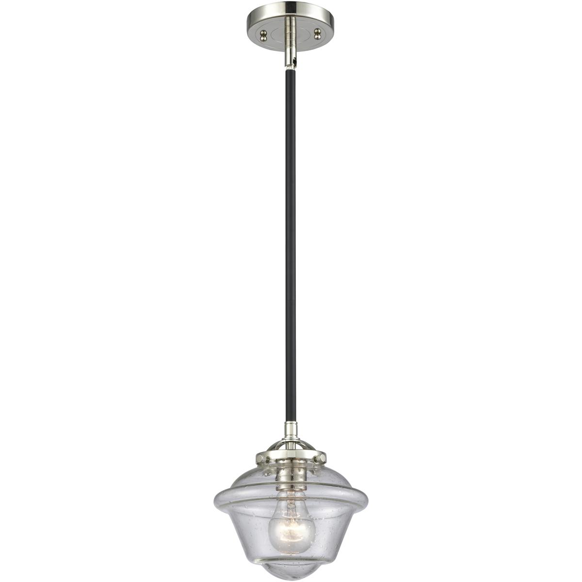 Innovations Lighting 284-1S-BPN-G534 Nouveau Oxford 1 Light 7.5 inch Black Polished Nickel Mini Pendant Ceiling Light in Incandescent, Seedy, Nouveau