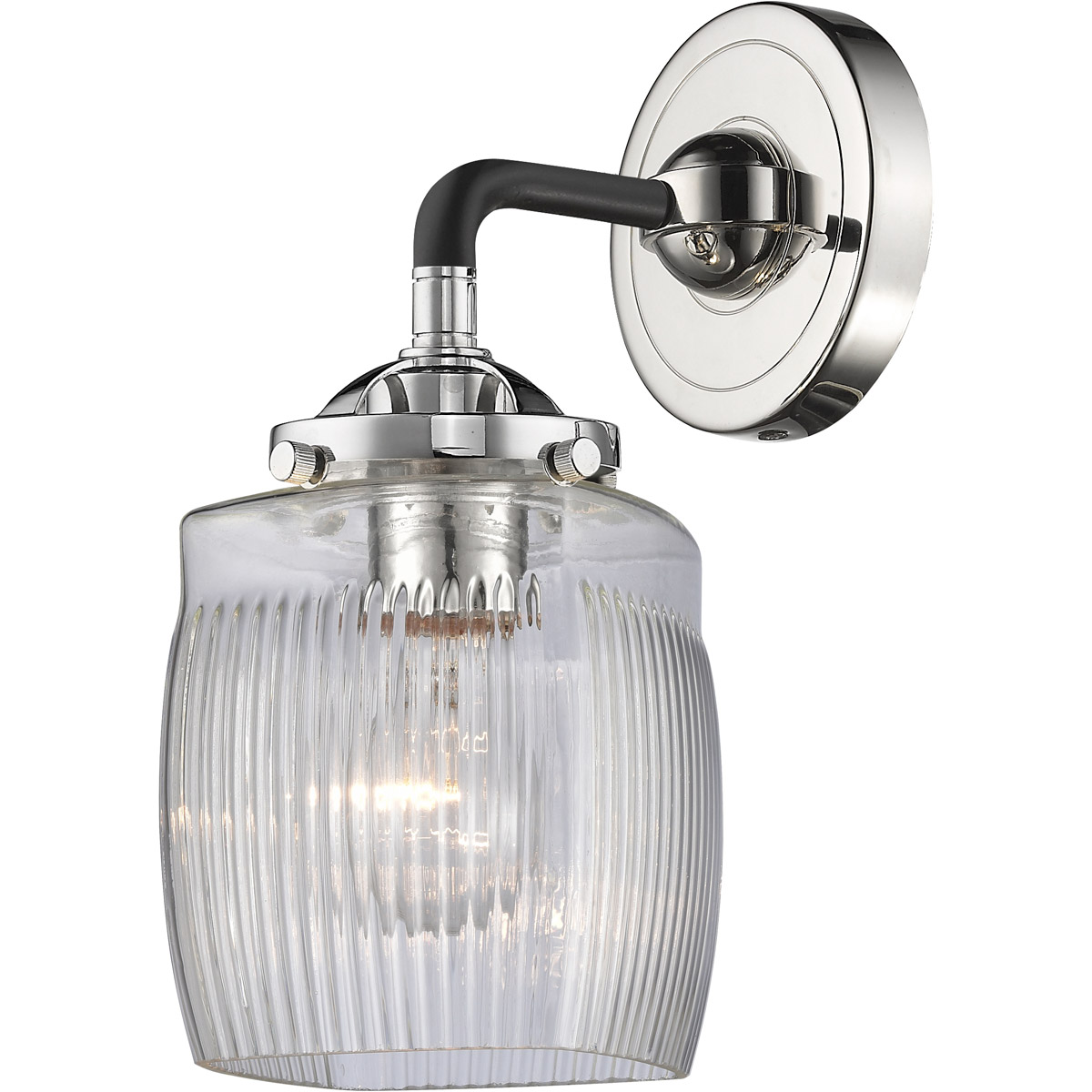 Innovations Lighting 284-1W-SN-G302-LED Nouveau Colton LED 6 inch Brushed Satin Nickel Sconce Wall Light, Nouveau