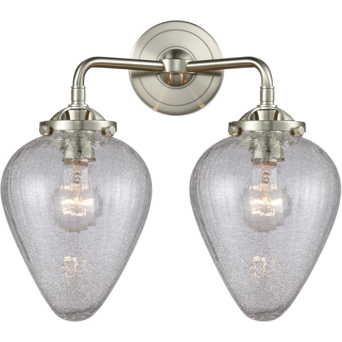 Innovations Lighting 284-2W-SN-G165-LED Nouveau Geneseo LED 15 inch Brushed Satin Nickel Bath Vanity Light Wall Light, Nouveau