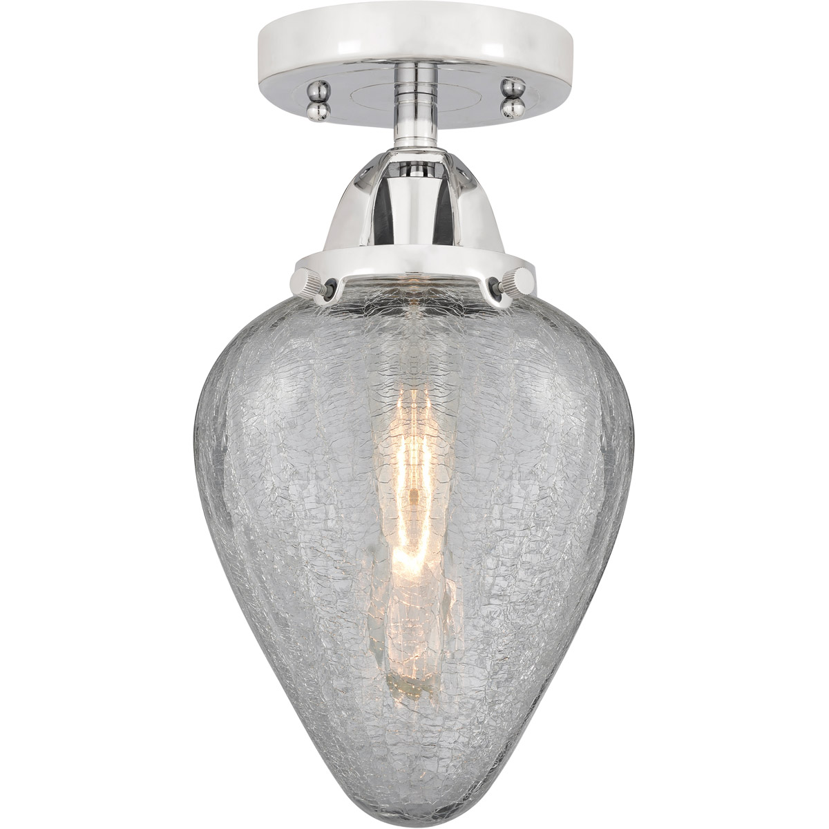 Innovations Lighting 288-1C-PC-G165-LED Nouveau 2 Geneseo LED 7 inch Polished Chrome Semi-Flush Mount Ceiling Light