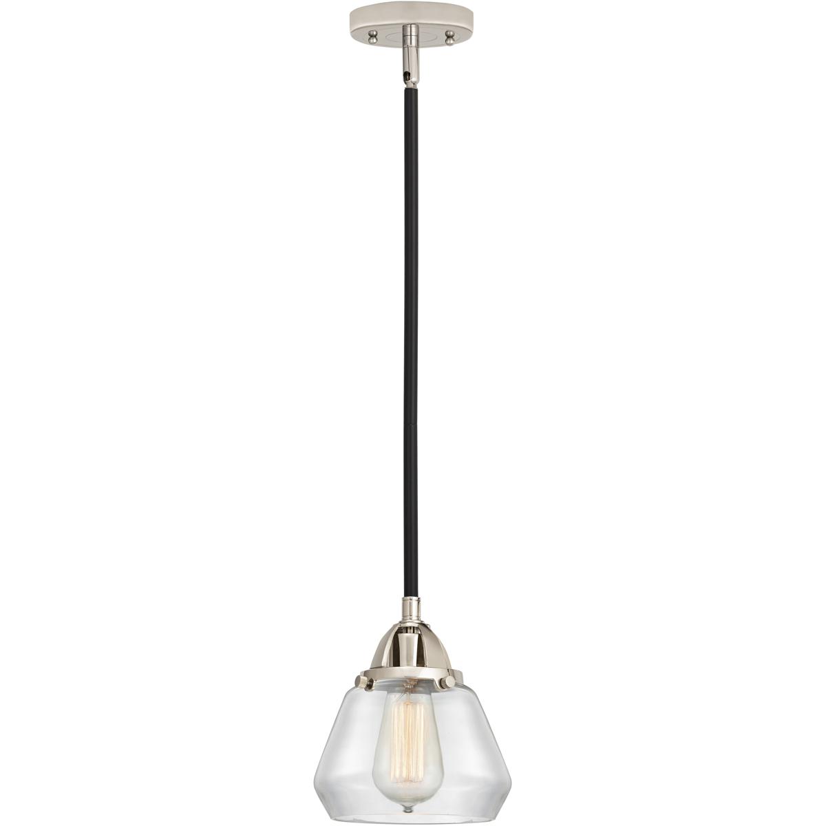 Innovations Lighting 288-1S-BPN-G172-LED Nouveau 2 Fulton LED 6.75 inch Black Polished Nickel Mini Pendant Ceiling Light in Clear