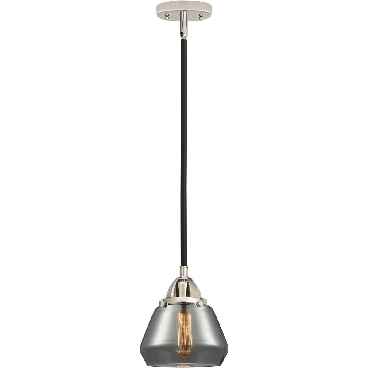 Innovations Lighting 288-1S-BPN-G173 Nouveau 2 Fulton 1 Light 6.75 inch Black Polished Nickel Mini Pendant Ceiling Light in Bulb Not Included, Light S