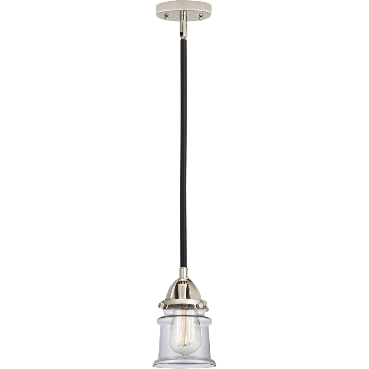 Innovations Lighting 288-1S-BPN-G182S-LED Nouveau 2 Canton LED 5.25 inch Black Polished Nickel Mini Pendant Ceiling Light in Clear
