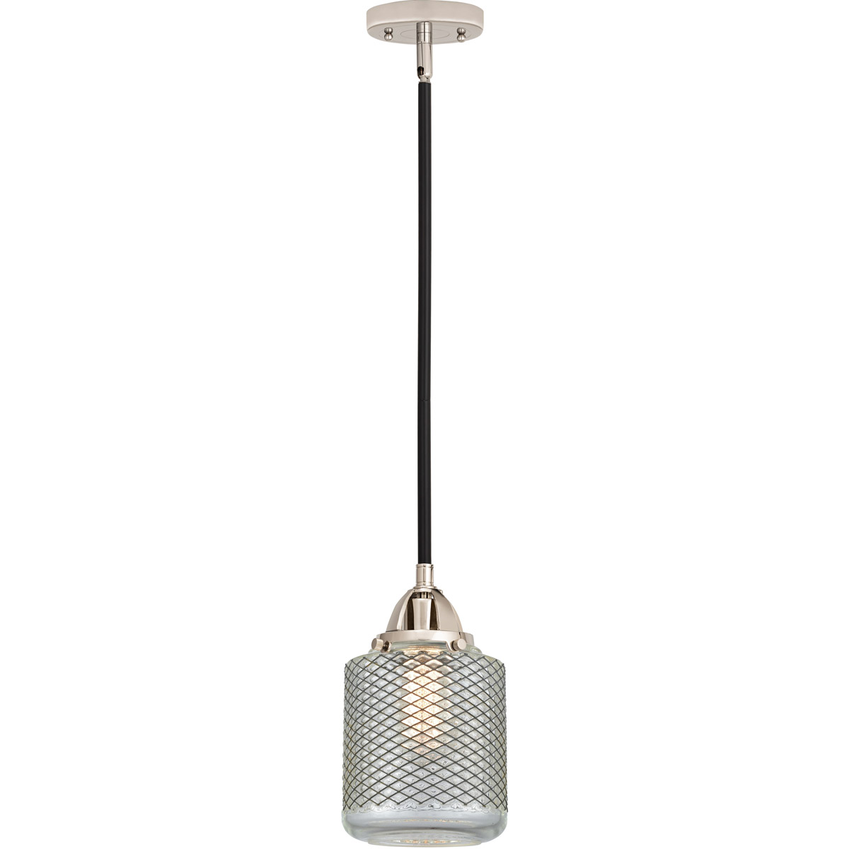 Innovations Lighting 288-1S-BPN-G262-LED Nouveau 2 Stanton LED 6 inch Black Polished Nickel Mini Pendant Ceiling Light