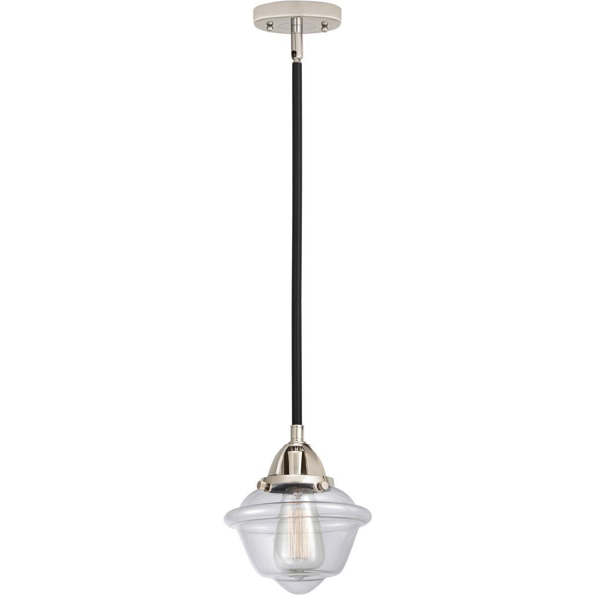 Innovations Lighting 288-1S-BPN-G532-LED Nouveau 2 Oxford LED 7.5 inch Black Polished Nickel Mini Pendant Ceiling Light in Clear