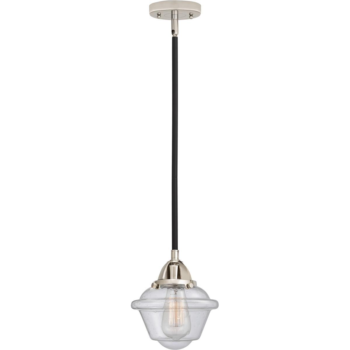 Innovations Lighting 288-1S-BPN-G534 Nouveau 2 Oxford 1 Light 7.5 inch Black Polished Nickel Mini Pendant Ceiling Light in Incandescent, Seedy