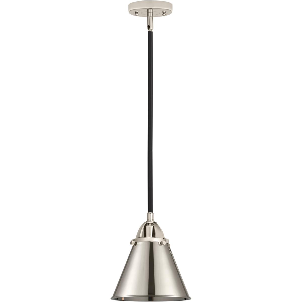 Innovations Lighting 288-1S-BPN-M13-PN-LED Nouveau 2 Appalachian LED 8 inch Black Polished Nickel Mini Pendant Ceiling Light