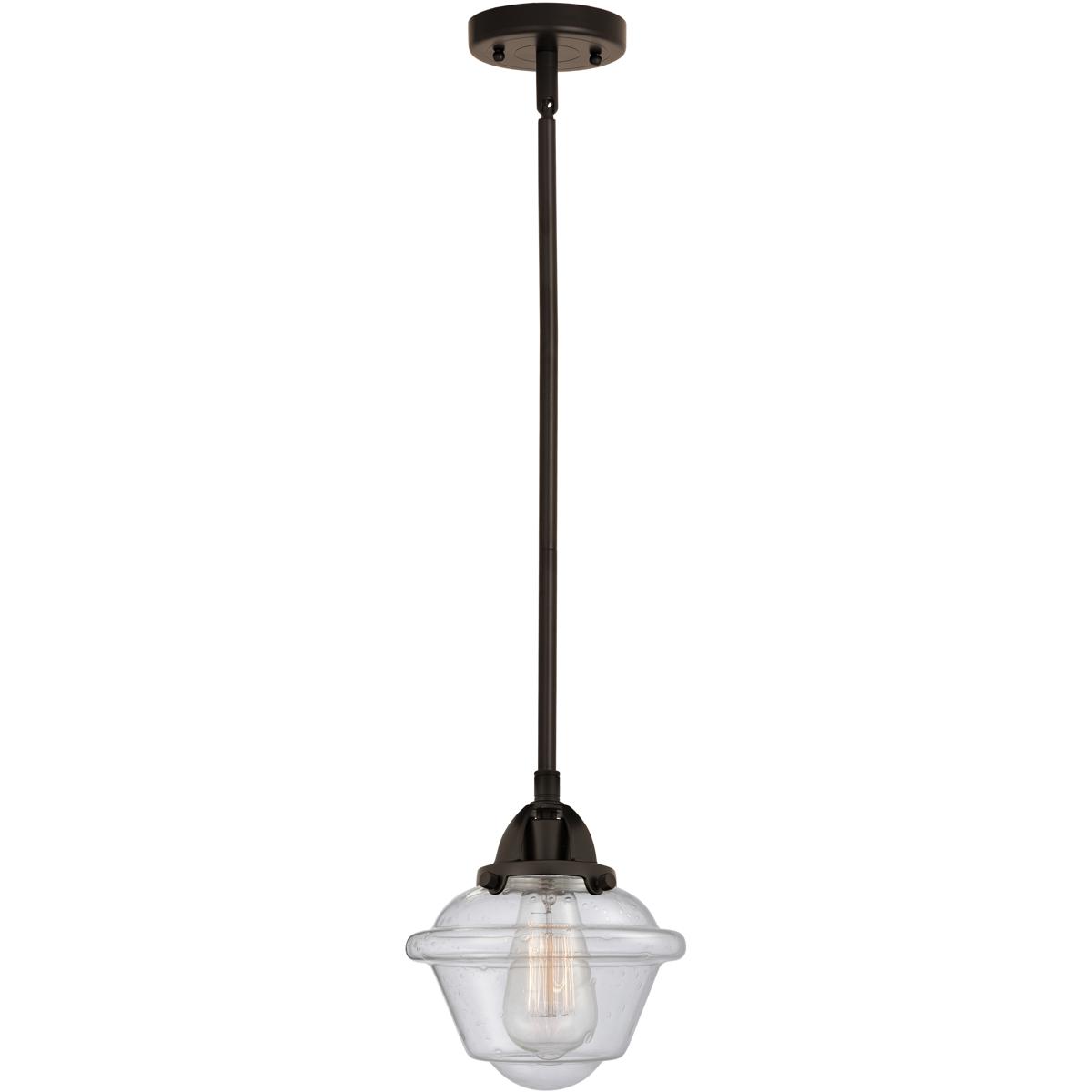 Innovations Lighting 288-1S-OB-G534-LED Nouveau 2 Oxford LED 7.5 inch Oil Rubbed Bronze Mini Pendant Ceiling Light in Seedy