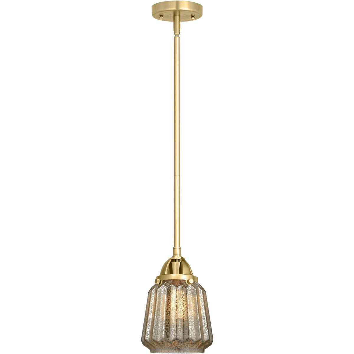Innovations Lighting 288-1S-SG-G146 Nouveau 2 Chatham 1 Light 6 inch Satin Gold Mini Pendant Ceiling Light in Incandescent, Mercury