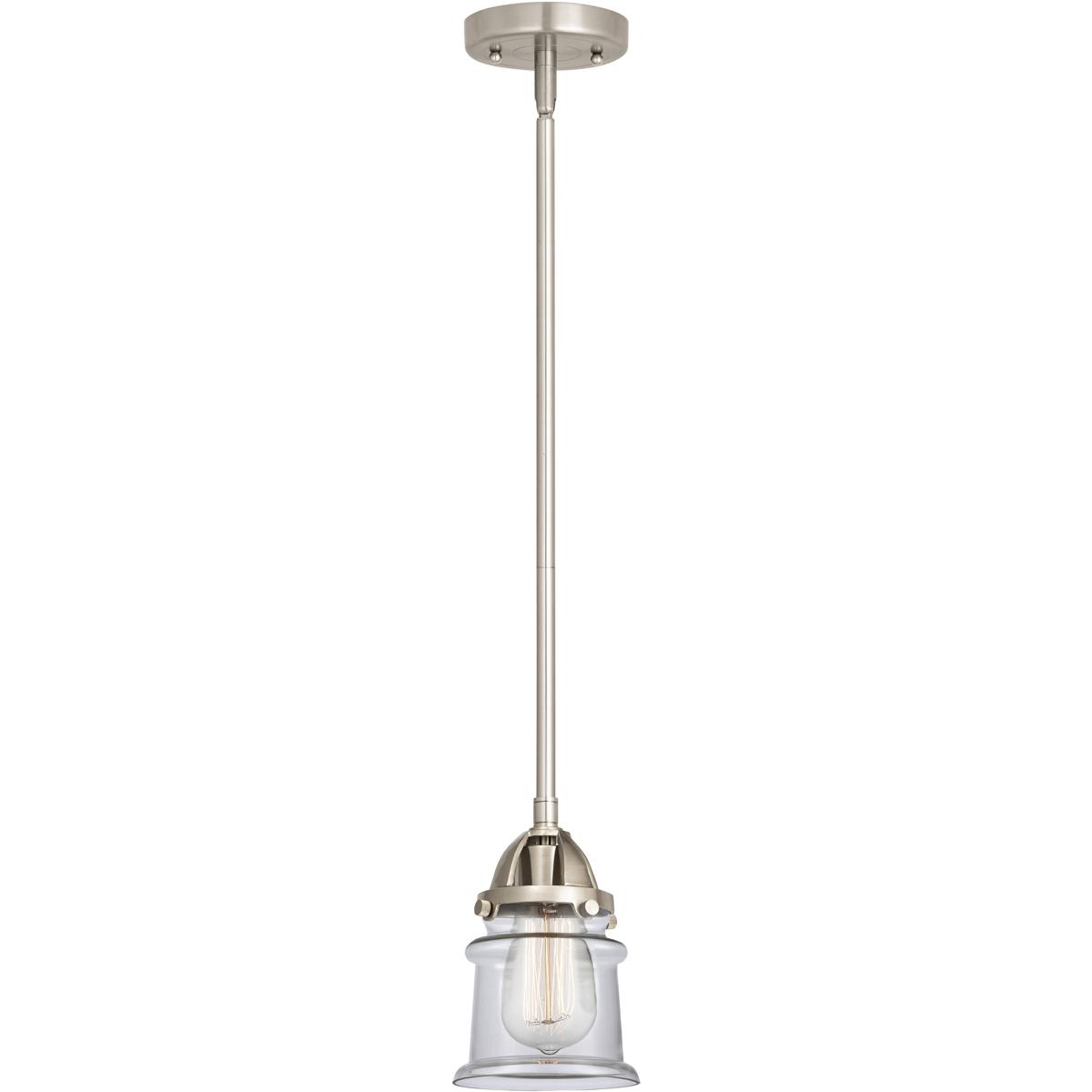 Innovations Lighting 288-1S-SN-G182S-LED Nouveau 2 Canton LED 5.25 inch Brushed Satin Nickel Mini Pendant Ceiling Light in Clear