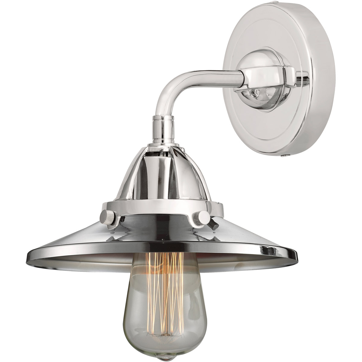 Innovations Lighting Bruno Marashlian Railroad 8 Inch Wall Sconce Railroad - 288-1W-PC-M7-PC - Industrial