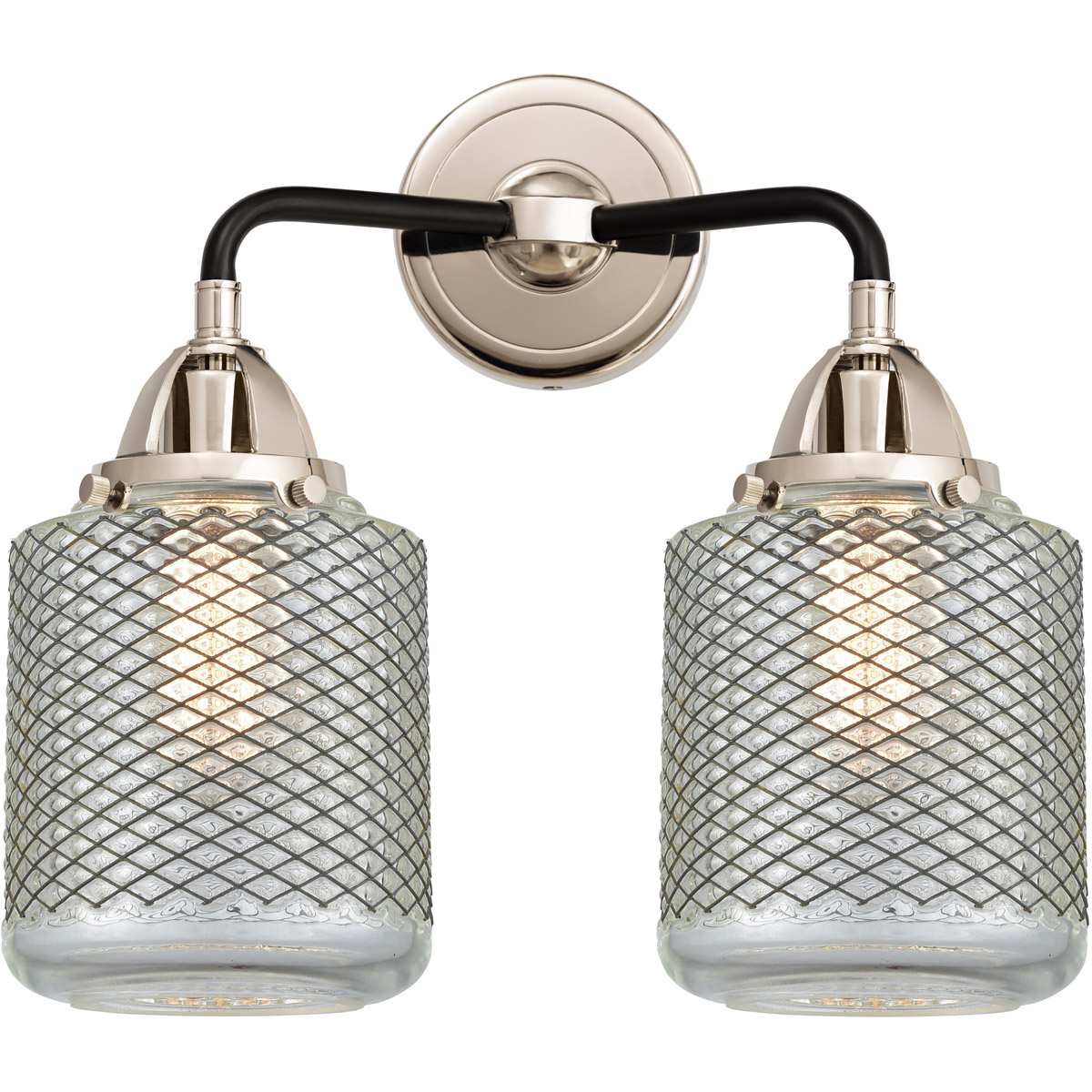 Innovations Lighting 288-2W-BPN-G262-LED Nouveau 2 Stanton LED 14 inch Black Polished Nickel Bath Vanity Light Wall Light