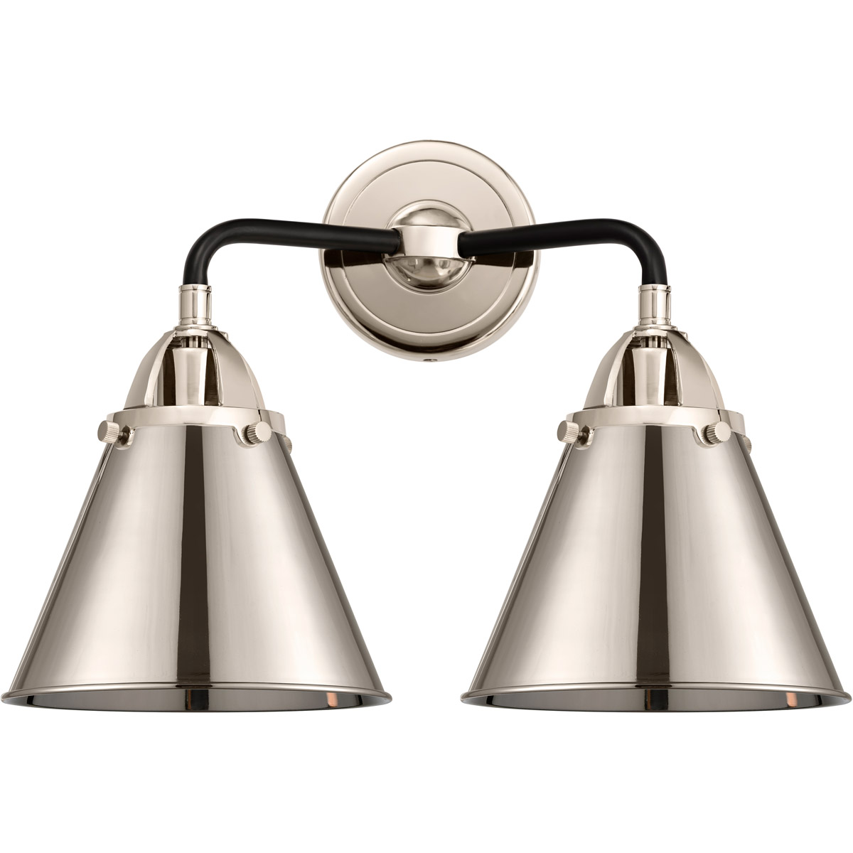 Innovations Lighting 288-2W-BPN-M13-PN-LED Nouveau 2 Appalachian LED 16 inch Black Polished Nickel Bath Vanity Light Wall Light