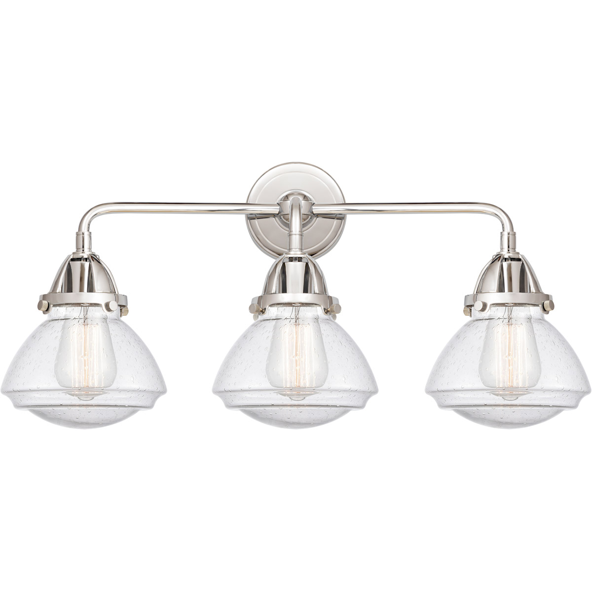 Innovations Lighting 288-3W-PC-G324 Nouveau 2 Olean 3 Light 25 inch Polished Chrome Bath Vanity Light Wall Light in Seedy Glass