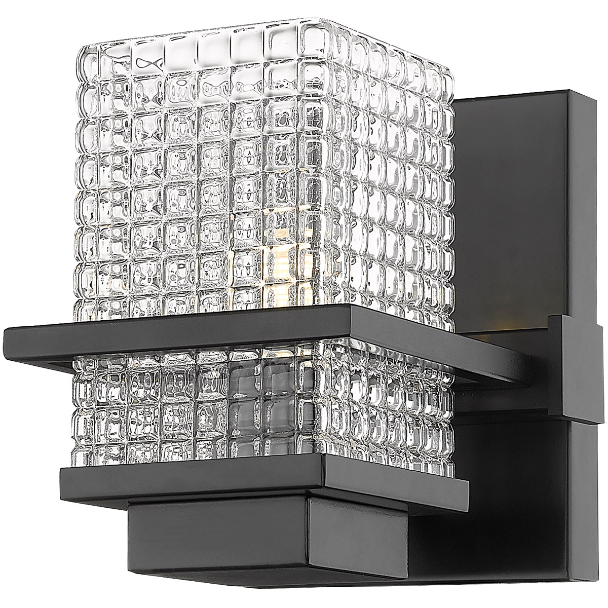 Innovations Lighting 310-1W-BK-CL Wellfleet 1 Light 5.25 inch Matte Black Bath Vanity Light Wall Light in Incandescent