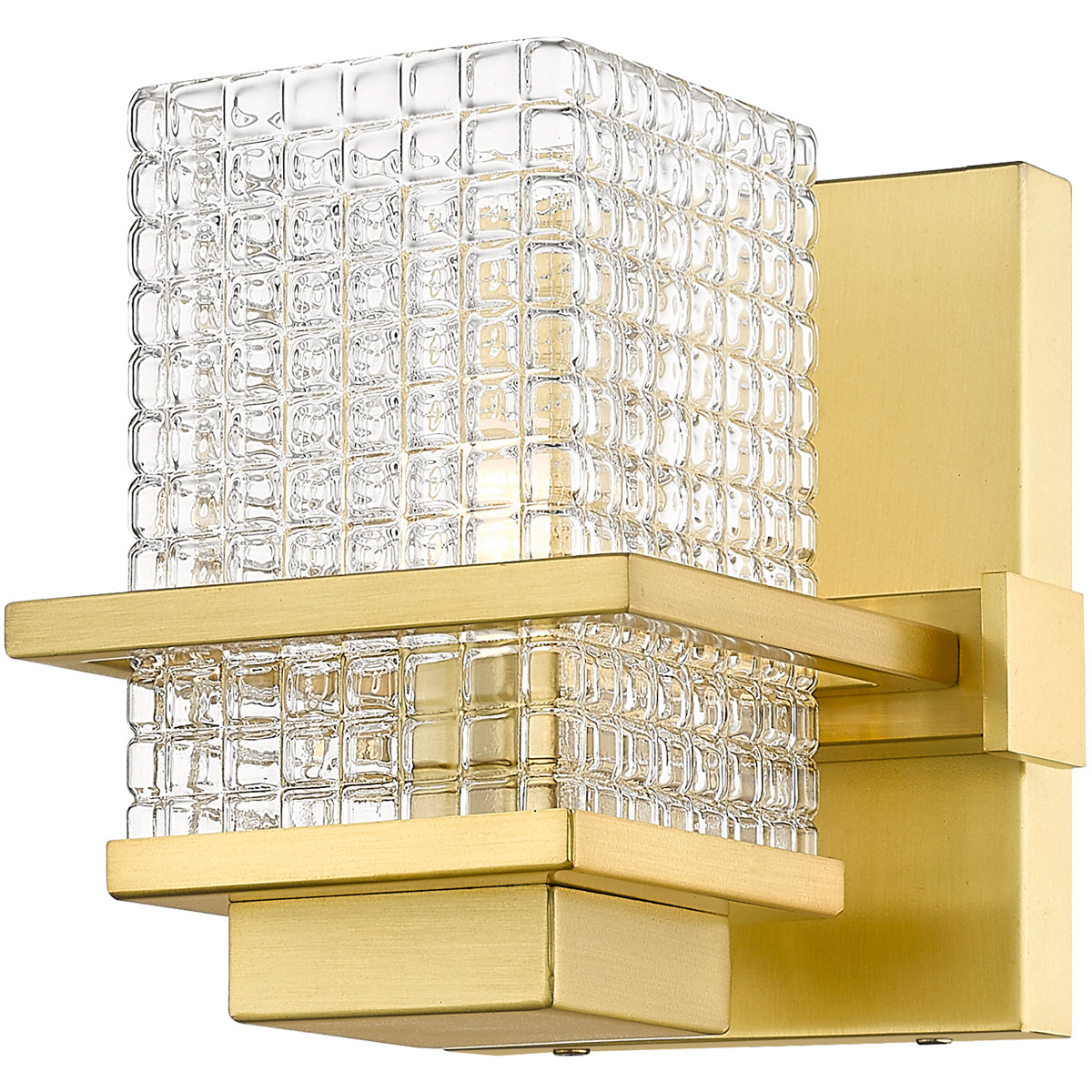 Innovations Lighting 310-1W-SG-CL Wellfleet 1 Light 5.25 inch Satin Gold Bath Vanity Light Wall Light in Incandescent